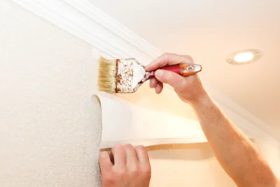 Pose de papier peint à la Chapelle-aux-Brocs — revêtements muraux et toiles de verre